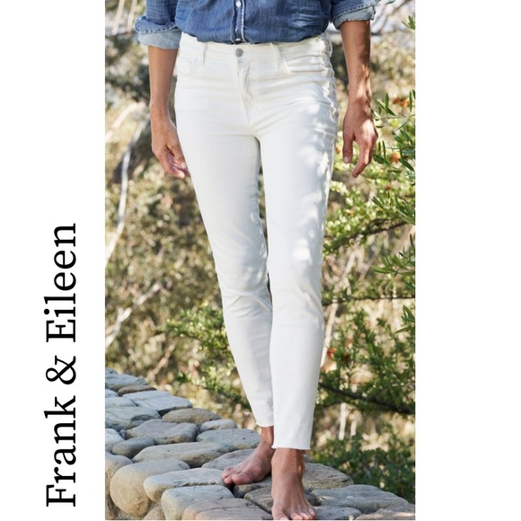 Frank & Eileen Denim - Frank & Eileen Women's White Sligo Ankle Jeans